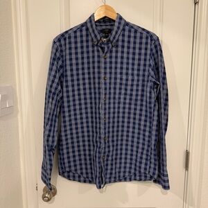 J. Crew Men's Slim Fit Jaspe Long Sleeve Button Down Shirt Size Medium Plaid
